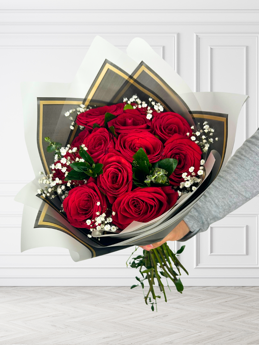 Ramo de rosas rojas